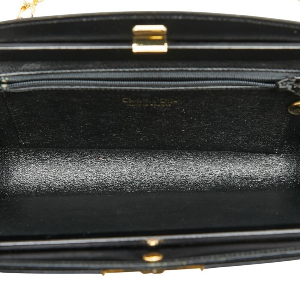 CHRISTIAN DIOR Black Leather Shoulder Bag - Picture 7 of 8